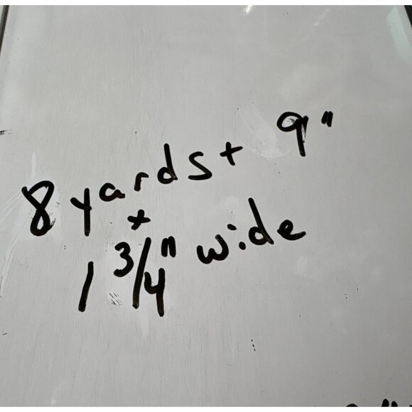 Vintage Pink Lace Trim 8 Yards 9" x 1 3/4" Wide Floral Pattern Sewing Craft Proj - Picture 5 of 5